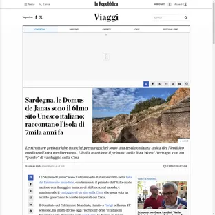 La Repubblica annuncia il nuovo riconoscimento UNESCO per la Sardegna